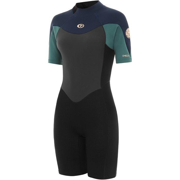 2024 Rip Curl Womens Omega 1.5mm Shorty Wetsuit WSP9QW Green